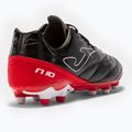 Ghete de fotbal Joma Numero-10 FG pentru bărbați, negru/roșu 14