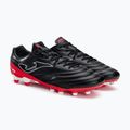 Ghete de fotbal Joma Numero-10 FG pentru bărbați, negru/roșu 4