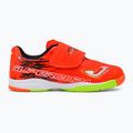 Joma Super Copa IN coral/verde fluor pentru copii ghete de fotbal pentru copii 2