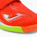 Joma Super Copa IN coral/verde fluor pentru copii ghete de fotbal pentru copii 7