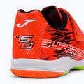 Joma Super Copa IN coral/verde fluor pentru copii ghete de fotbal pentru copii 8