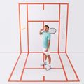 Tricou de tenis pentru bărbați Joma Challenge turcoaz 4