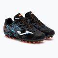 Încălțăminte de fotbal pentru copii Joma Super Copa Jr AG black/turquoise 4
