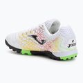 Încălțăminte de fotbal pentru bărbați Joma Maxima TF white/yellow 3