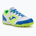 Încălțăminte de fotbal pentru copii Joma Top Flex TF white/royal blue