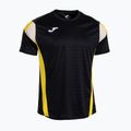Tricou pentru bărbați Joma Montreal black/yellow