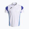 Tricou de tenis pentru bărbați Joma Montreal white/sky blue