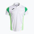 Tricou de tenis pentru bărbați Joma Montreal white/fluor green