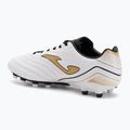 Încălțăminte de fotbal pentru bărbați Joma Aguila FG white/gold 3