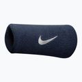 Manșete pentru încheietură  Nike Swoosh Doublewide Wristbands 2 buc. obsidian/white