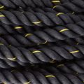 Coardă de antrenament TRX 3,8 cm x 15,24 m negru EXROPE-50 4