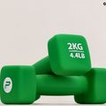 Gantere din neopren 2 kg Pure2Improve verde P2I201400 6