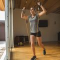 Set de benzi de rezistență SKLZ Resistance Cable Set 15lb (4´Cable + Flex Handle + Door Anchor) portocaliu/negre 4