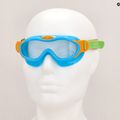 Masca de înot pentru copii Speedo Sea Squad Jr albastru azuriu/verde fluo/portocaliu/fluo portocaliu/clear 7