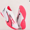 PUMA Ultra Match LL IT + Mid Jr ghete de fotbal pentru copii puma alb / puma negru / orhidee de foc 12