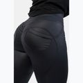 Colanți pentru femei NEBBIA Glossy Look Bubble Butt volcanic black 6