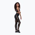 Colanți de antrenament pentru femei NEBBIA Gold Mesh negri 8290110 5