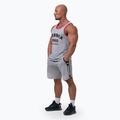 Tank top de antrenament pentru bărbați NEBBIA Old-School Muscle Tank Top light grey 3