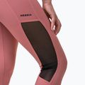 Jambiere de antrenament pentru femei NEBBIA Mesh High-Waist vechi trandafir vechi 3