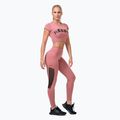 Jambiere de antrenament pentru femei NEBBIA Mesh High-Waist vechi trandafir vechi 6