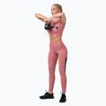 Jambiere de antrenament pentru femei NEBBIA Mesh High-Waist vechi trandafir vechi 8