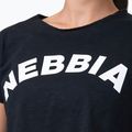 Top de antrenament pentru femei NEBBIA Loose Fit & Sporty Crop Top negru 5830110 3