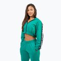 Bluză pentru femei NEBBIA Crop Hoodie Iconic green