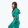 Bluză pentru femei NEBBIA Crop Hoodie Iconic green 4