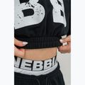 Hanorac de antrenament pentru femei NEBBIA Training Cropped Hoodie Muscle Mommy black 5