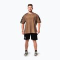 Tricou de antrenament pentru bărbați NEBBIA Washed-Off Lifting Club light brown 2