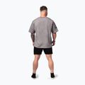 Tricou de antrenament pentru bărbați NEBBIA Washed-Off Heavyweight Grind light grey 3