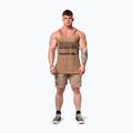 Tank top de antrenament pentru bărbați  NEBBIA Washed-Off Stringer Max Out light brown 2