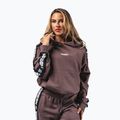 Bluză pentru femei NEBBIA Off-Duty Hoodie dark brown