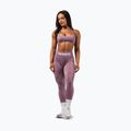 Colanți de antrenament pentru femei NEBBIA Flow Seamless Hight Waist Push Up pink 2