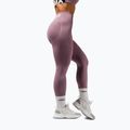 Colanți de antrenament pentru femei NEBBIA Flow Seamless Hight Waist Push Up pink 4