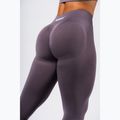 Colanți de antrenament pentru femei NEBBIA Flow Seamless Maximum Push-Up dark grey 5