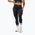Colanți de antrenament pentru femei NEBBIA Flow Seamless Push Up Black