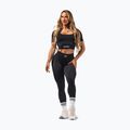 Colanți de antrenament pentru femei NEBBIA Flow Seamless Push Up Black 2