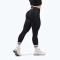 Colanți de antrenament pentru femei NEBBIA Flow Seamless Push Up Black 3