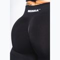 Colanți de antrenament pentru femei NEBBIA Flow Seamless Push Up Black 6