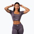 Top de antrenament pentru femei NEBBIA Flow Seamless dark grey