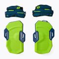Tampoane și curele pentru kiteboard CrazyFly Hexa II Binding Small albastru-verde T016-0264