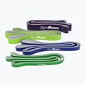 Set de benzi de rezistență GymBeam DuoBand 4 pack black/lime/navy/green