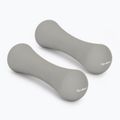 Gantere GymBeam Neoprene Dumbbells 2 x 1 kg light grey