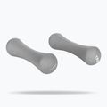 Gantere GymBeam Neoprene Dumbbells 2 x 1 kg light grey