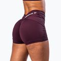 Pantaloni scurți de antrenament pentru femei NEBBIA Strong Beauty dark red 3