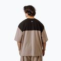 Tricou de antrenament bărbați NEBBIA Power Oversize light brown ash 4