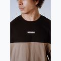 Tricou de antrenament bărbați NEBBIA Power Oversize light brown ash 5