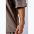 Tricou de antrenament bărbați NEBBIA Power Oversize light brown ash 9