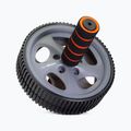 Roata pentru exerciții pentru mușchii abdominali GymBeam Ab Wheel negru/gri/oranj 2